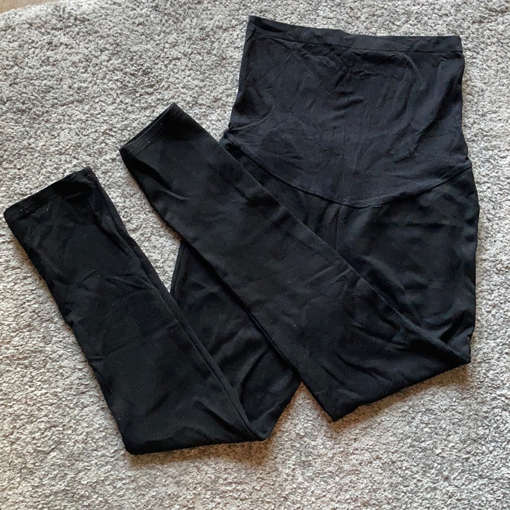 Black Maternity Yoga Pants